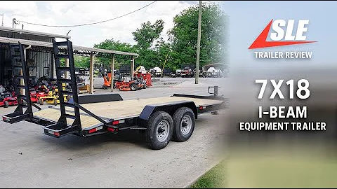 Review of 7x18 IBEAM Equipment Trailer with Stand-Up Ramps