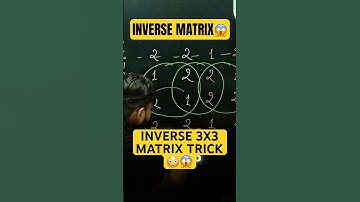 Inverse Of 3*3 Matrix TRICK😳😱 #shorts #pw #physicswallah #ncertwallah