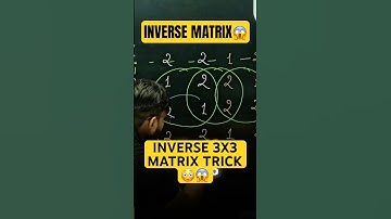 Inverse Of 3*3 Matrix TRICK😳😱 #shorts #pw #physicswallah #ncertwallah