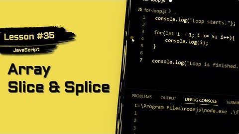JavaScript For Beginners #35 | Splice vs Slice Arrays
