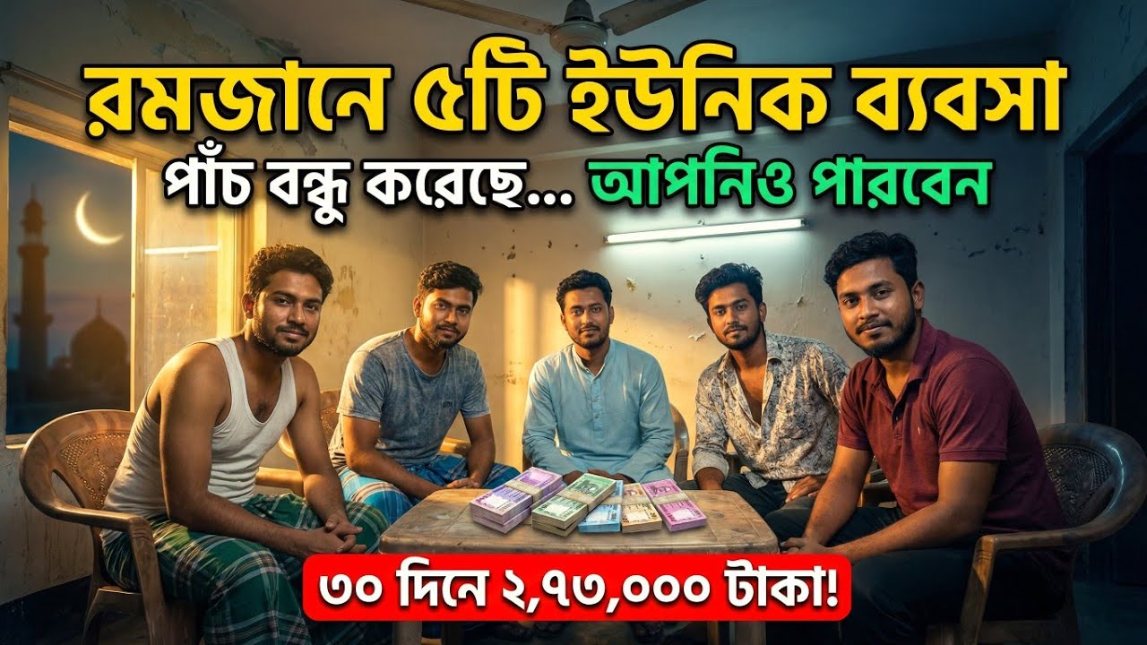 অল্প পুঁজিতে ৫ বন্ধুর রমজান বিজনেস: ৩০ দিনের এক অবিশ্বাস্য সত্য ঘটনা!