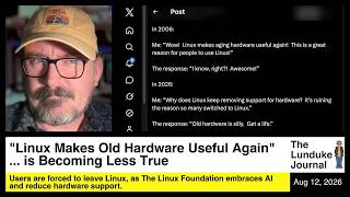 Linux Makes Old Hardware Useful Again is Becoming Less True