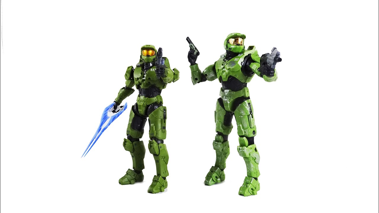 Halo Infinite Master Chief Figure 1000toys VS Halo The Spartan