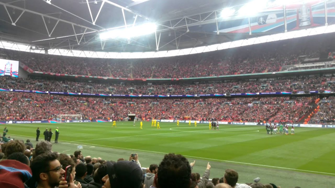 Villa fans - Wembley - Semi-Final vs Liverpool