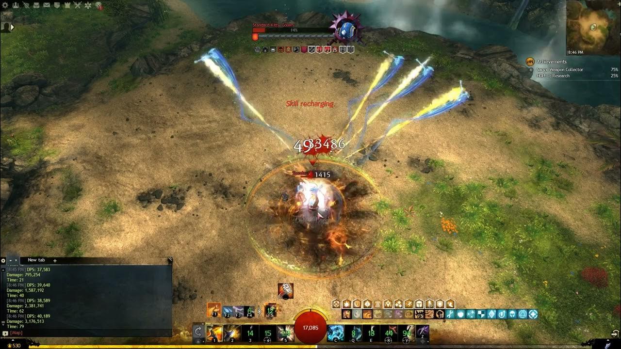 Guild Wars 2 Power Hammer Catalyst 41k dps/34k quickness [28/11