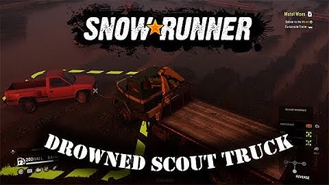 SnowRunner Walkthrough - Drowned Scout Truck
