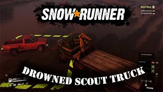 SnowRunner Walkthrough - Drowned Scout Truck