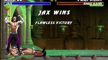 MK3 Arcade - Jax infinite combo vs Shao Kahn