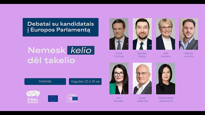Kandidatų į Europos Parlamentą debatai Kėdainiuose: sveikatos apsauga ir investicijos