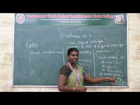 Structures | Programming in C | V.H.N.S.N.College (Autonomous)