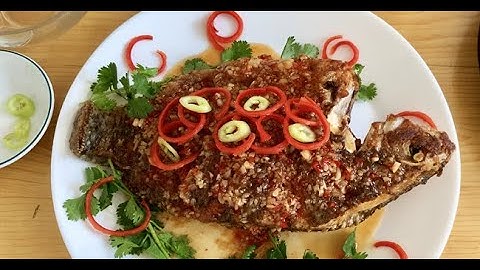 Cá rô phi chiên giòn sốt kiểu Thái làm cực dễ ăn siêu ngon| Crispy tilapia with tamarind sauce
