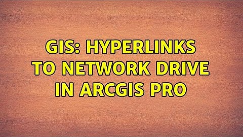 GIS: Hyperlinks to network drive in ArcGIS Pro