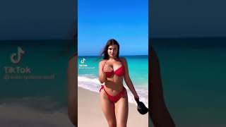 Hot Girl In Red Bikini