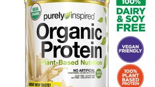 Purely Inspired Organic Protein Powder plant based Review Purely Inspired Organic Protein Powder plant based Review