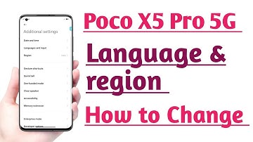 POCO X5 Pro 5G Language & Region Kaise Change kare | How to Change Language & Region
