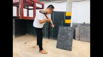Paving brick making machine fiber pallet quality test