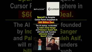 SpaceX to Buy AI Startup Anysphere in $60 Billion Deal 🚀🤖 #shorts #SpaceX