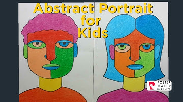 how to draw Self portrait in Abstract style