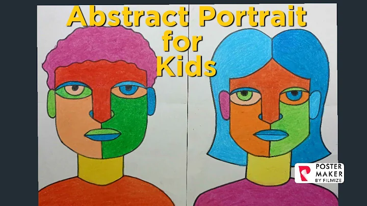 how to draw Self portrait in Abstract style
