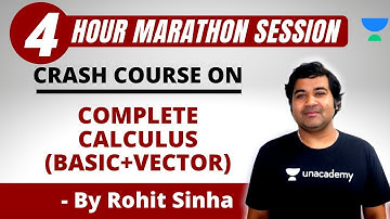 Complete Calculus (Basic + Vector) | Engineering Mathematics | Crash Course | GATE/ESE | Rohit Sinha
