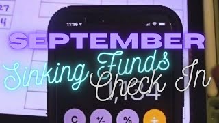 September Sinking Funds Check In
