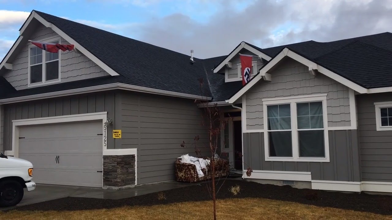 What's the deal with those swastika flags?