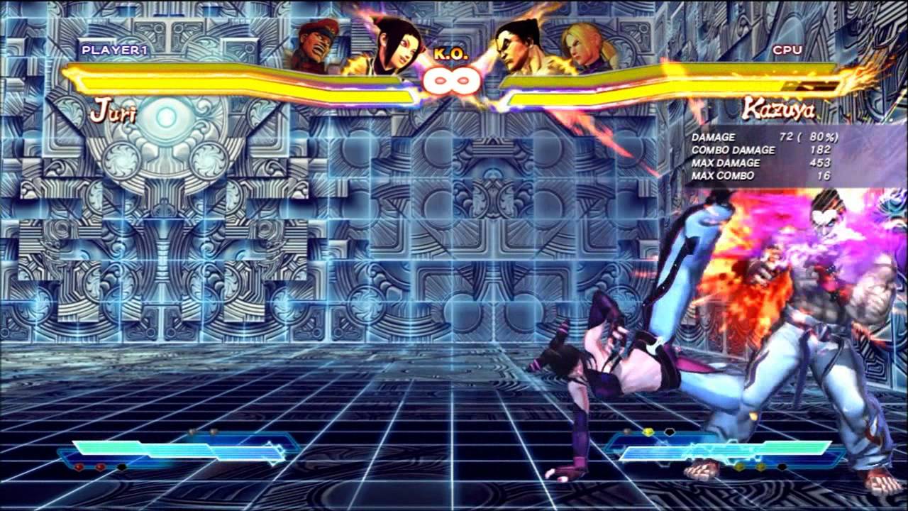Street Fighter X Tekken Juri Combos