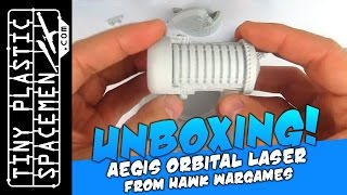 Unboxing: Aegis Orbital Defense Laser by Hawk Wargames for Dropzone Commander