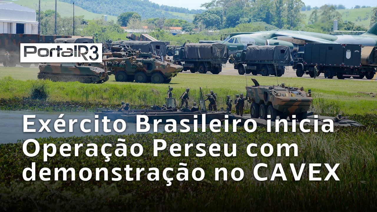 Operação Perseu: maior adestramento do Exército em 2024 começa com demonstração no CAVEX em Taubaté