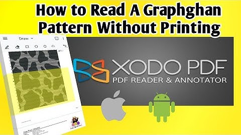 How to Read a Graphghan Pattern on your Device with Xodo