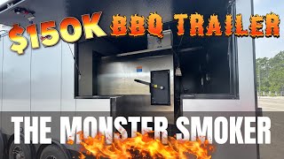 This $150K BBQ Trailer Has a ROTISSERIE MONSTER Smoker Inside! 🤯🔥| 3D BBQ | Renown Cargo Trailers