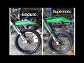 KLX modif jadi Supermoto