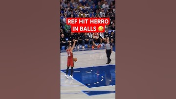 Ref hit Herro in the balls 🤣