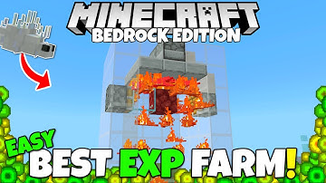 THE BEST EXP FARM in Minecraft! 50 Levels in 40 Seconds! Minecraft Bedrock Silverfish Farm Tutorial