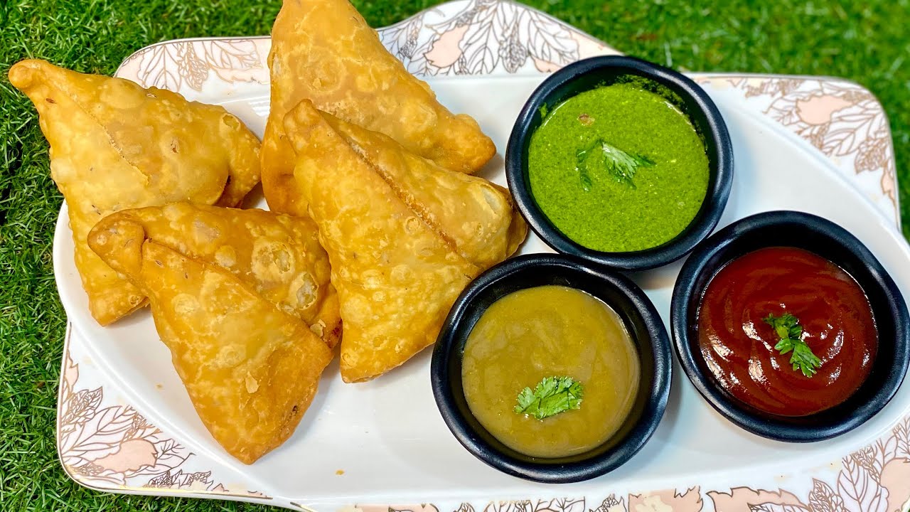 Chicken Samosa without sheets Samosa & Green chutney recipe How to