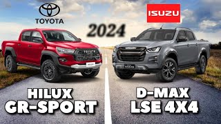 2024 TOYOTA HILUX GRS vs 2024 ISUZU DMAX LSE || COMPARISON SPECS & PRICE