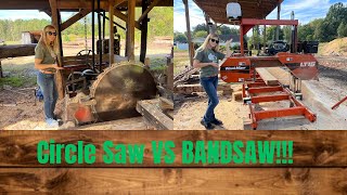 Circle Sawmill VS. BandSawmill!!! (A BRIEF description!)