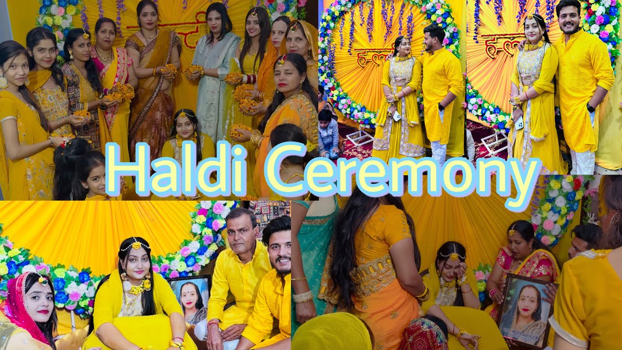 Haldi ceremony vlog || Bahan ki shadi || Haldi ki rasam || Shubham ...