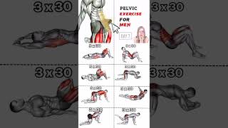 🔥 3 Min Pelvic Floor Exercises for Men | Last Longer in Bed Naturally 💯🍌 | Home Workout #shorts