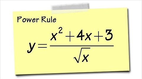 Power rule for derivative, ex2 (don