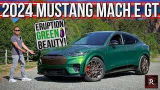 The 2024 Ford Mustang Mach E GT Is A Wildly Upgraded Green Performance SUV