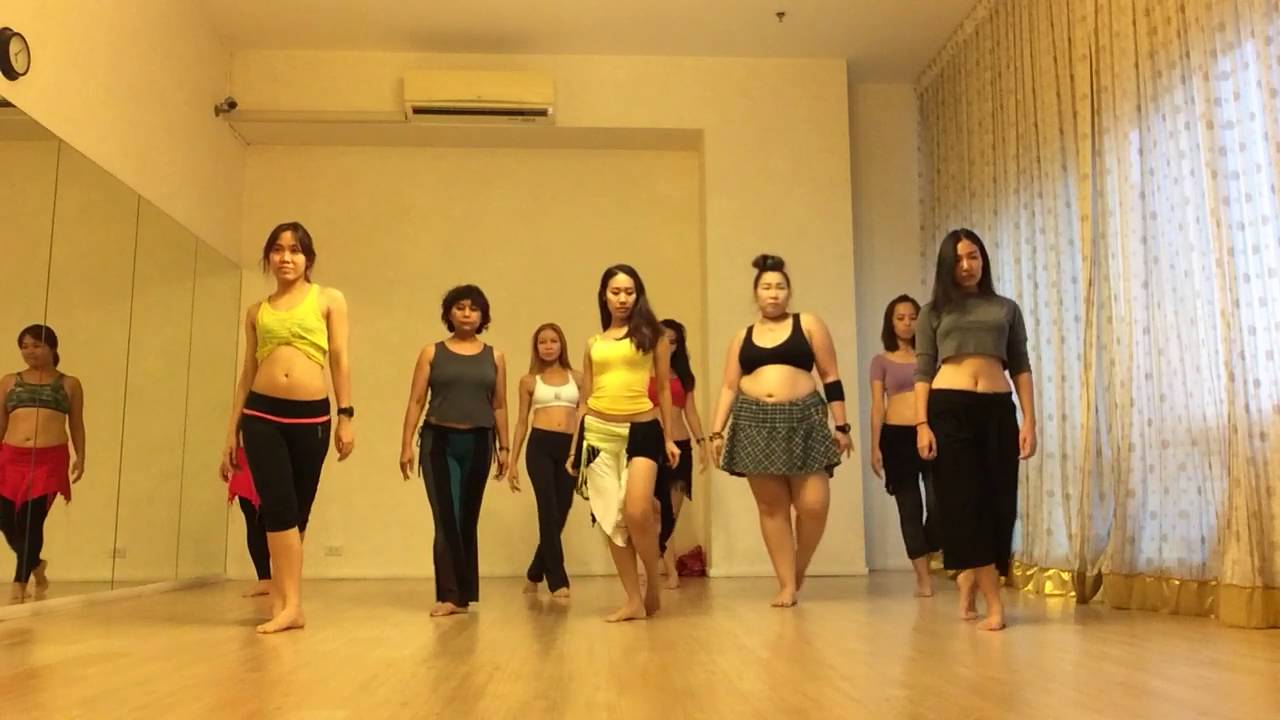 Belly Dance Class with Labanese Pop Song by Teacher Gift Rongrorng BellySister, Bangkok, Thailand.