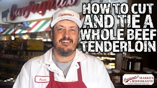 Butcher Shop Basics | How to Cut and Tie a Whole Beef Tenderloin