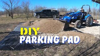 DIY Gravel Parking Pad