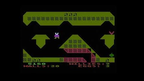 17th Feb 22 Atari 800 game Hard Hat Willy