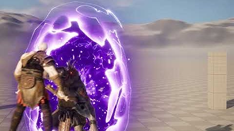 Created the God of War using an Unreal Engine