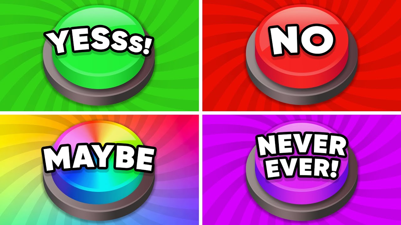 Выбери одну кнопку — ДА или НЕТ или МОЖЕТ БЫТЬ или НИКОГДА! 🤔💭✅ Викторина Дино