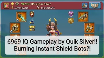 Lords Mobile - Quik Silver Burning Instant Shield Bots?!