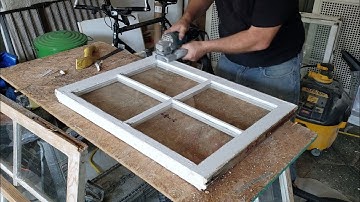 Paint Shaver to Steam Stripper.  How to Get the Glass Out of a Sash.