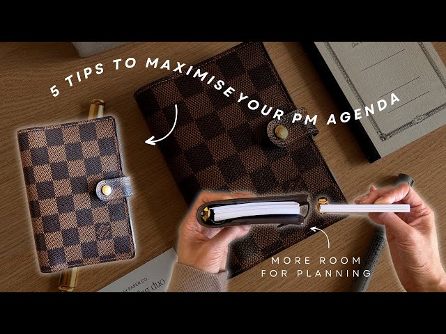 5 tips and tricks to maximise your Pocket LV PM Agenda 